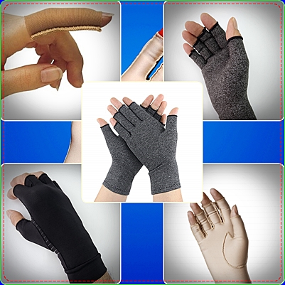 Copper Fit Copper Infused Wrist Support Gloves, Black, Open Finger Design,  Moderate Compression, 2-Pack in the Safety Accessories department at